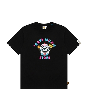 T Shirts Bape Baby Milo regular fit Noir Femme | YSR-92975298